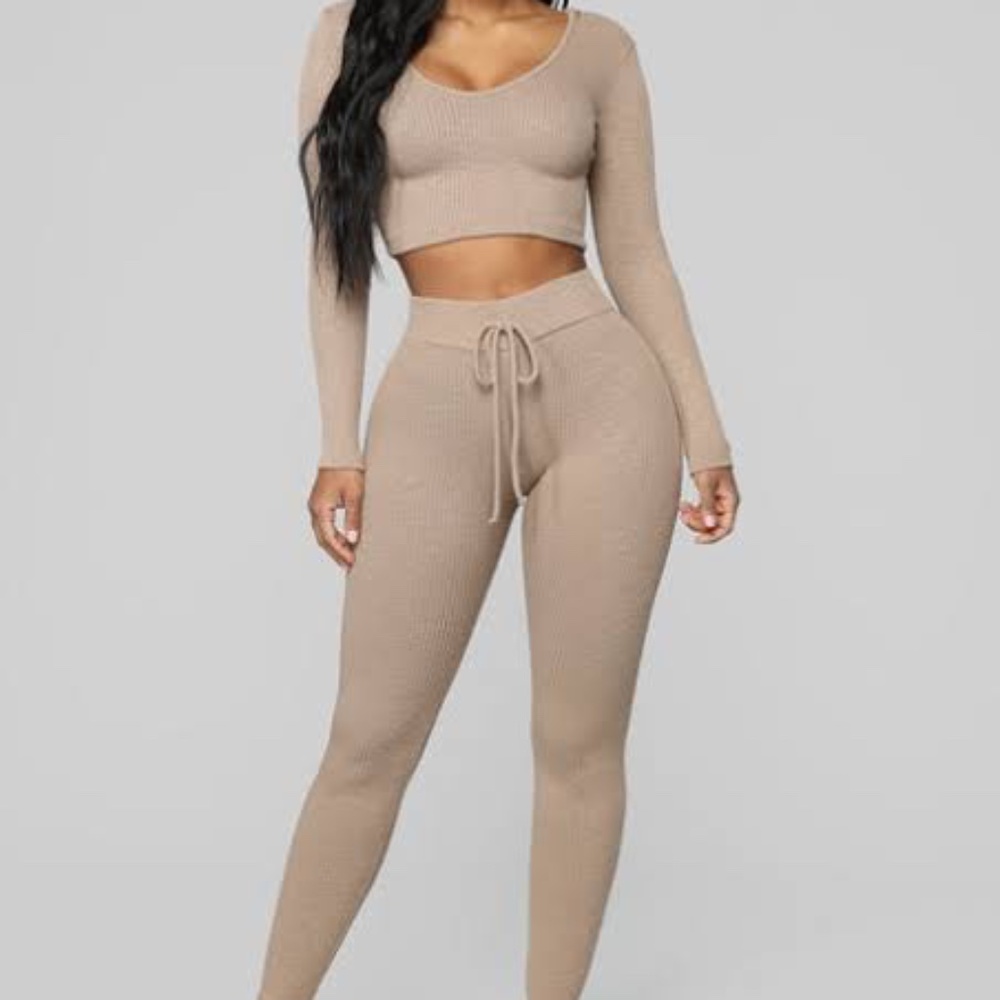 Fashion nova tan leggings